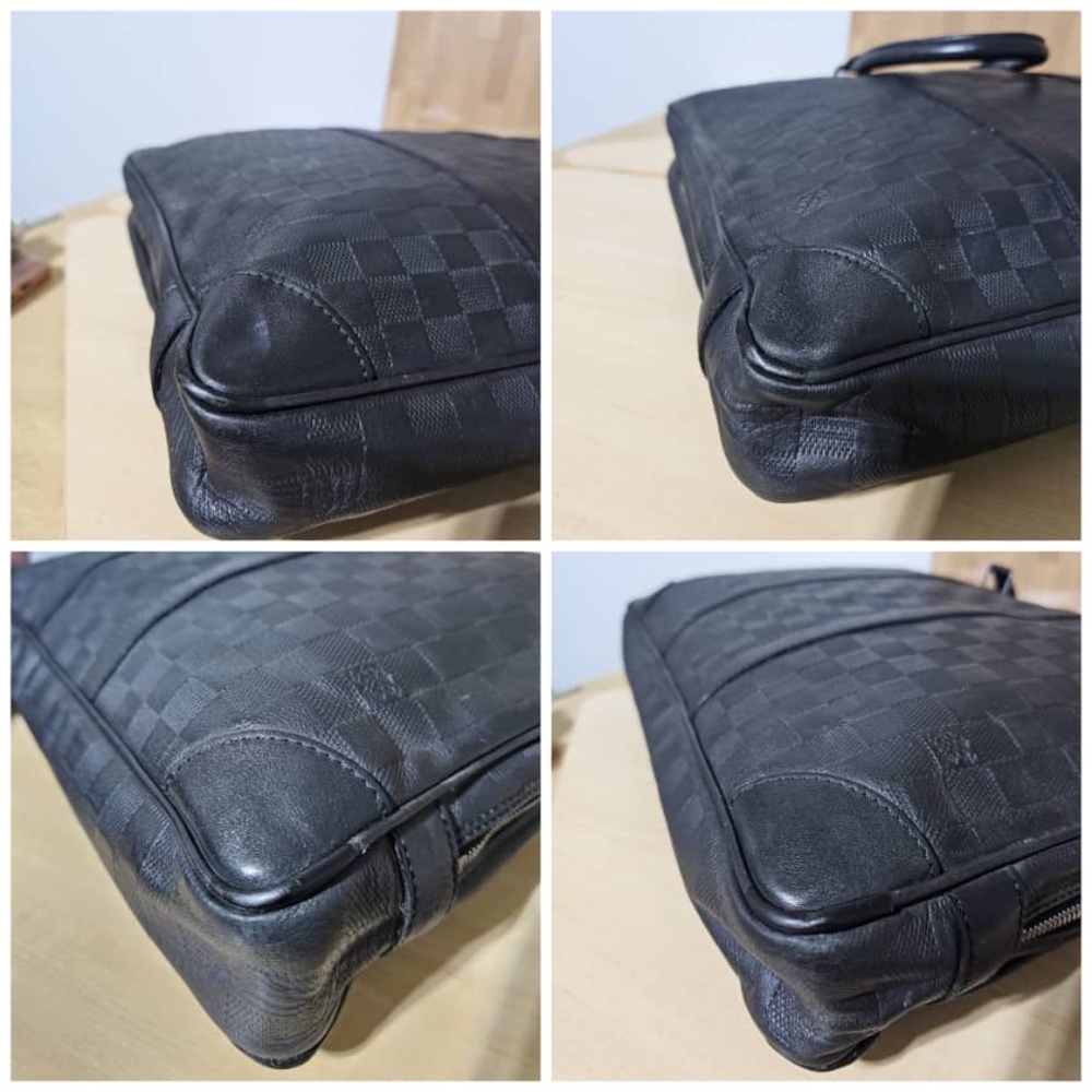 Authentic Louis Vuitton Infini Damier Graphite Porte-Documents Voyage Bu… - Picture 10 of 11